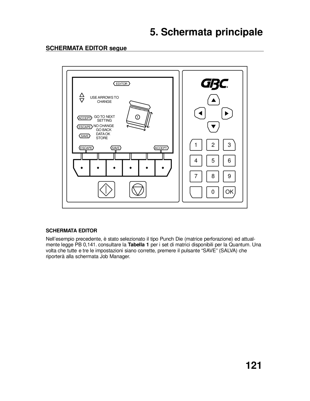 GBC P70IX manuel dutilisation 121 