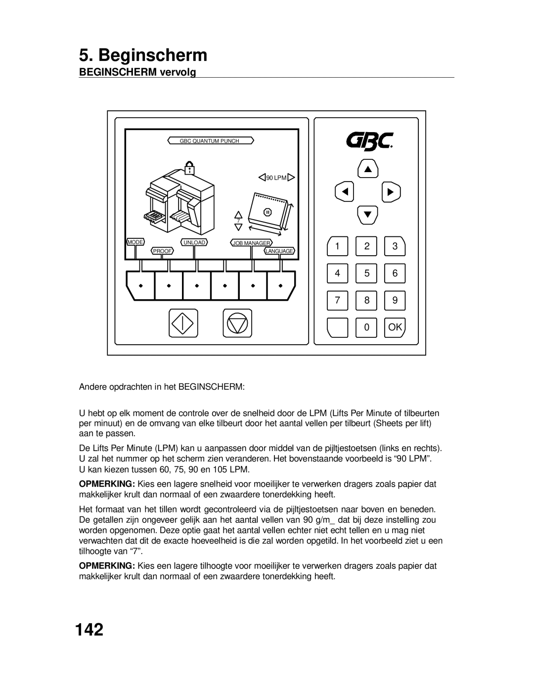 GBC P70IX manuel dutilisation 142 