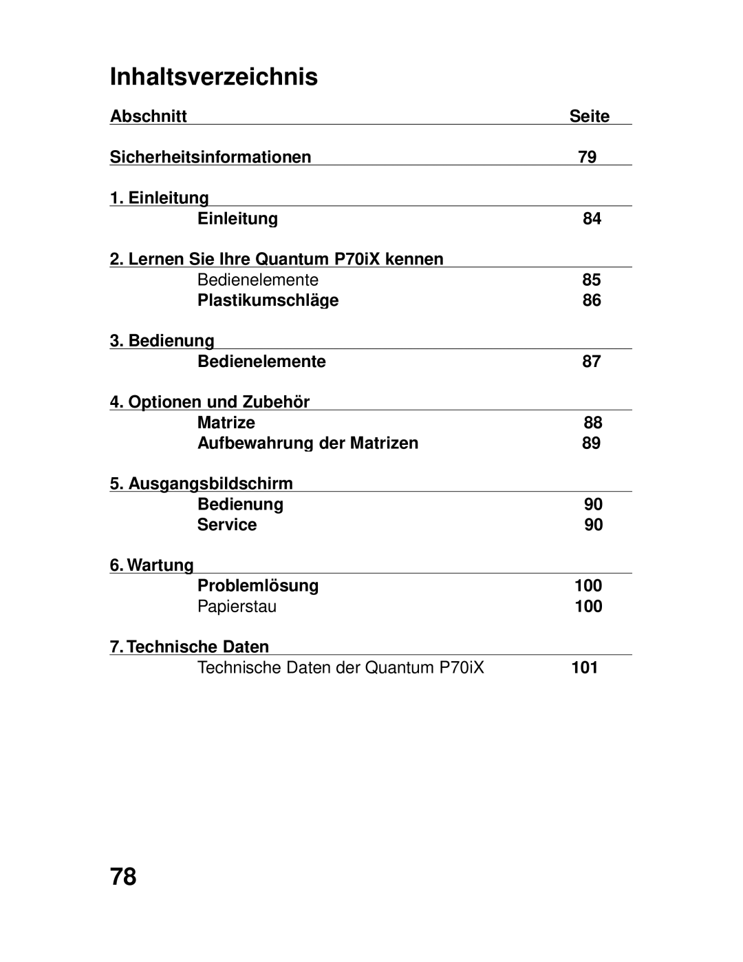 GBC P70IX manuel dutilisation Inhaltsverzeichnis 