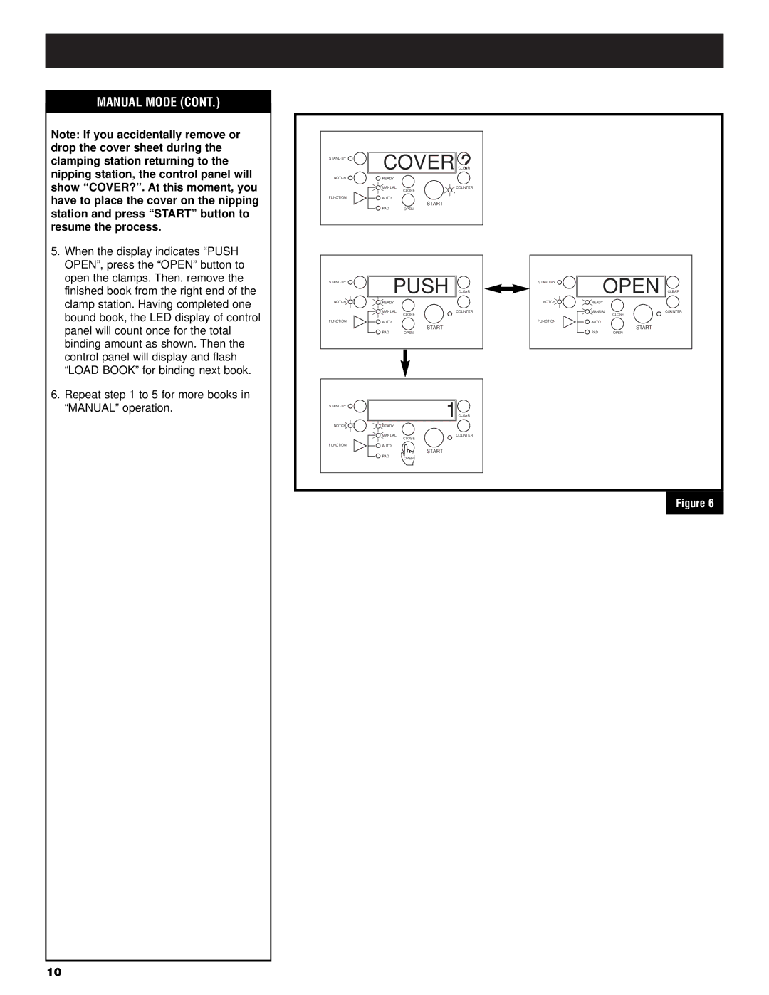 GBC PF3200 operation manual Push, Open 