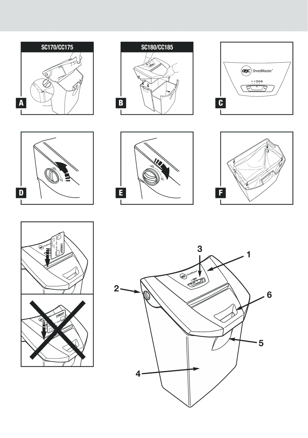 GBC instruction manual SC170/CC175 SC180/CC185 