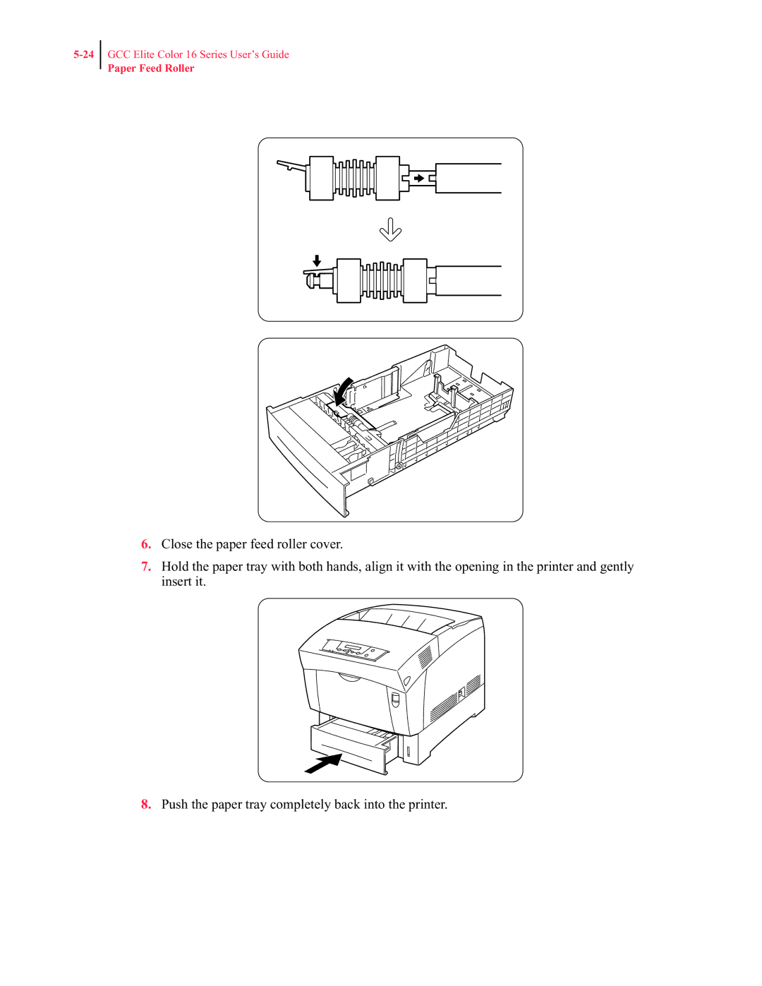 GCC Printers 16 manual Paper Feed Roller 