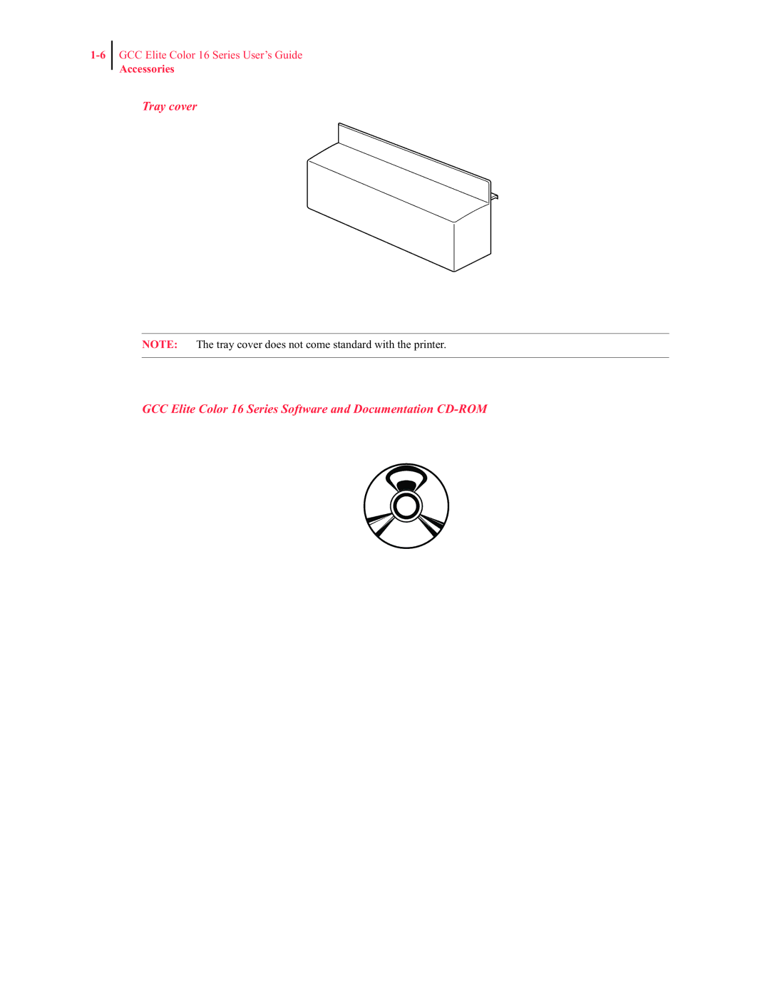 GCC Printers 16 manual Accessories 