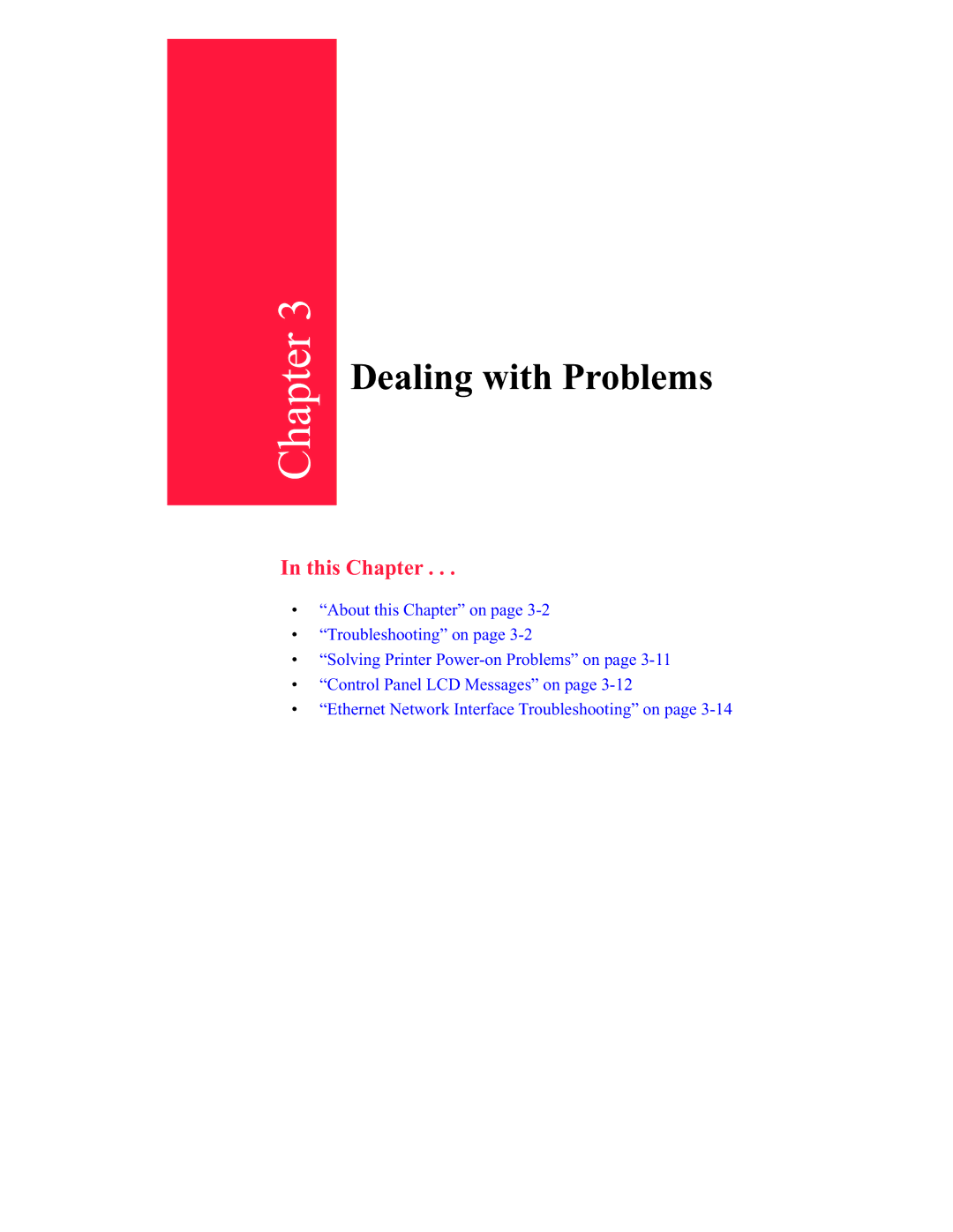 GCC Printers 16 manual Dealing with Problems 