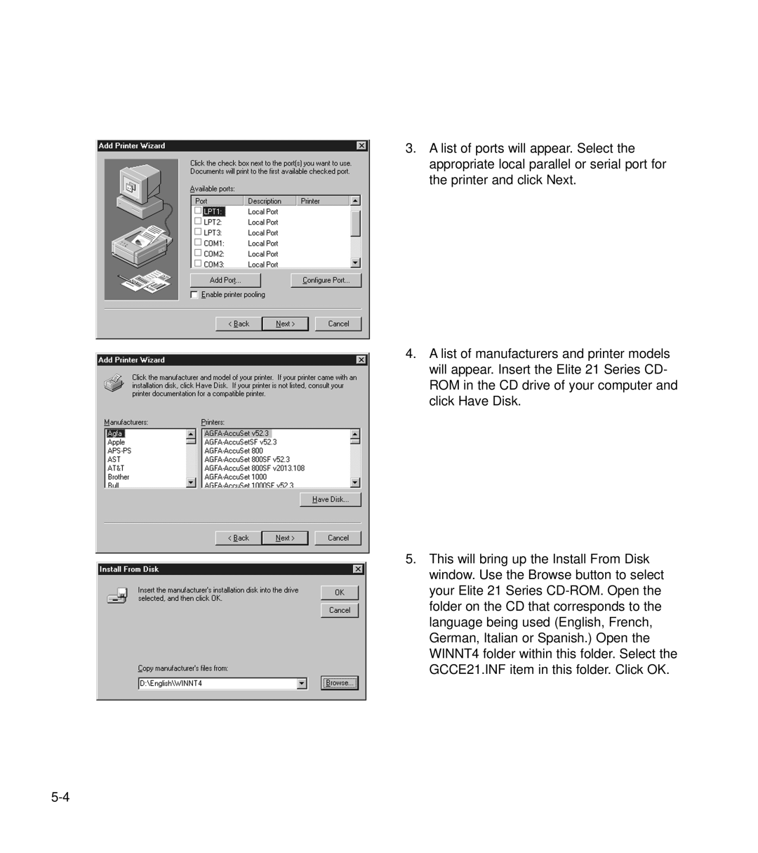 GCC Printers 21 Series manual 