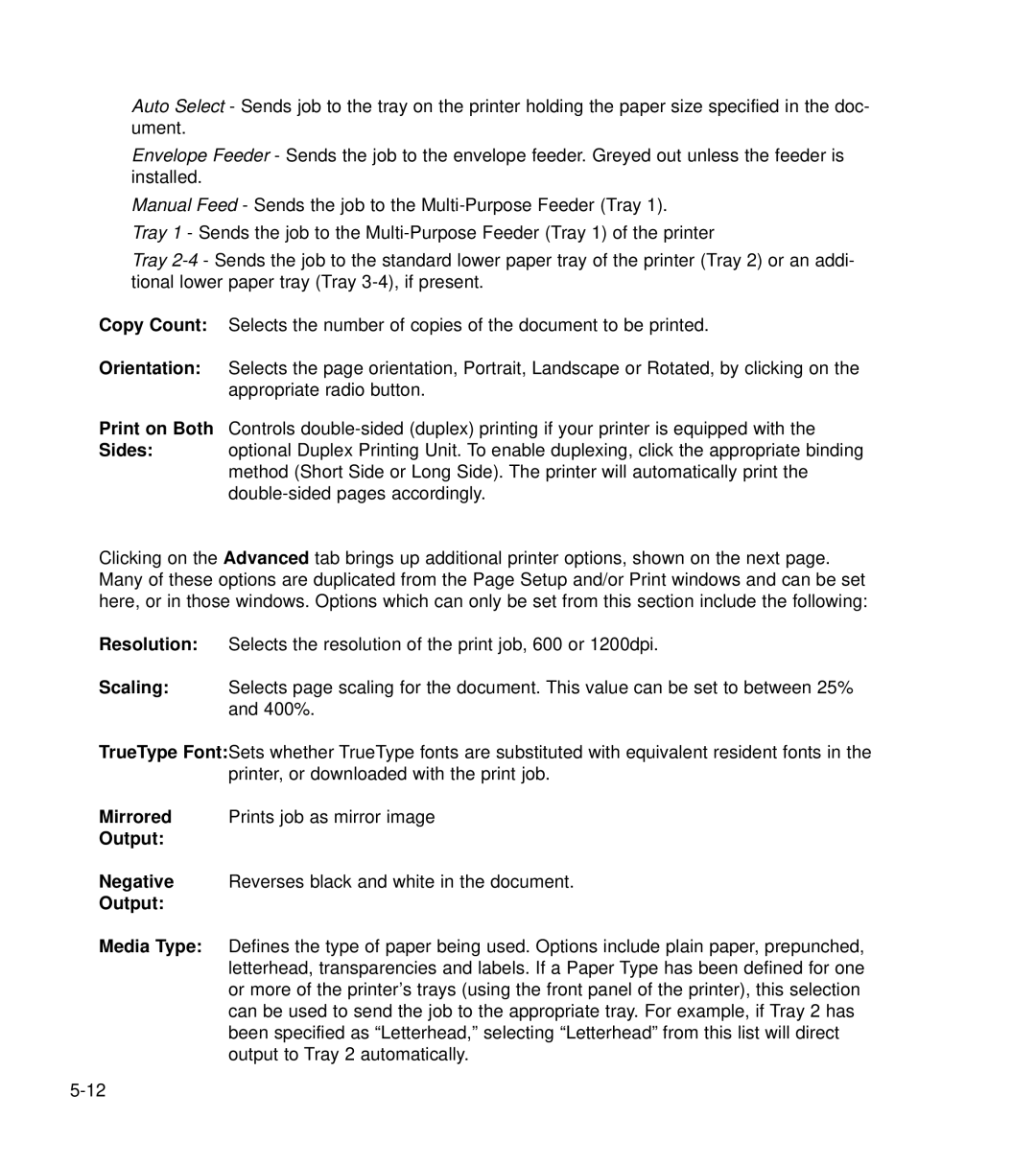 GCC Printers 21 Series manual Output 