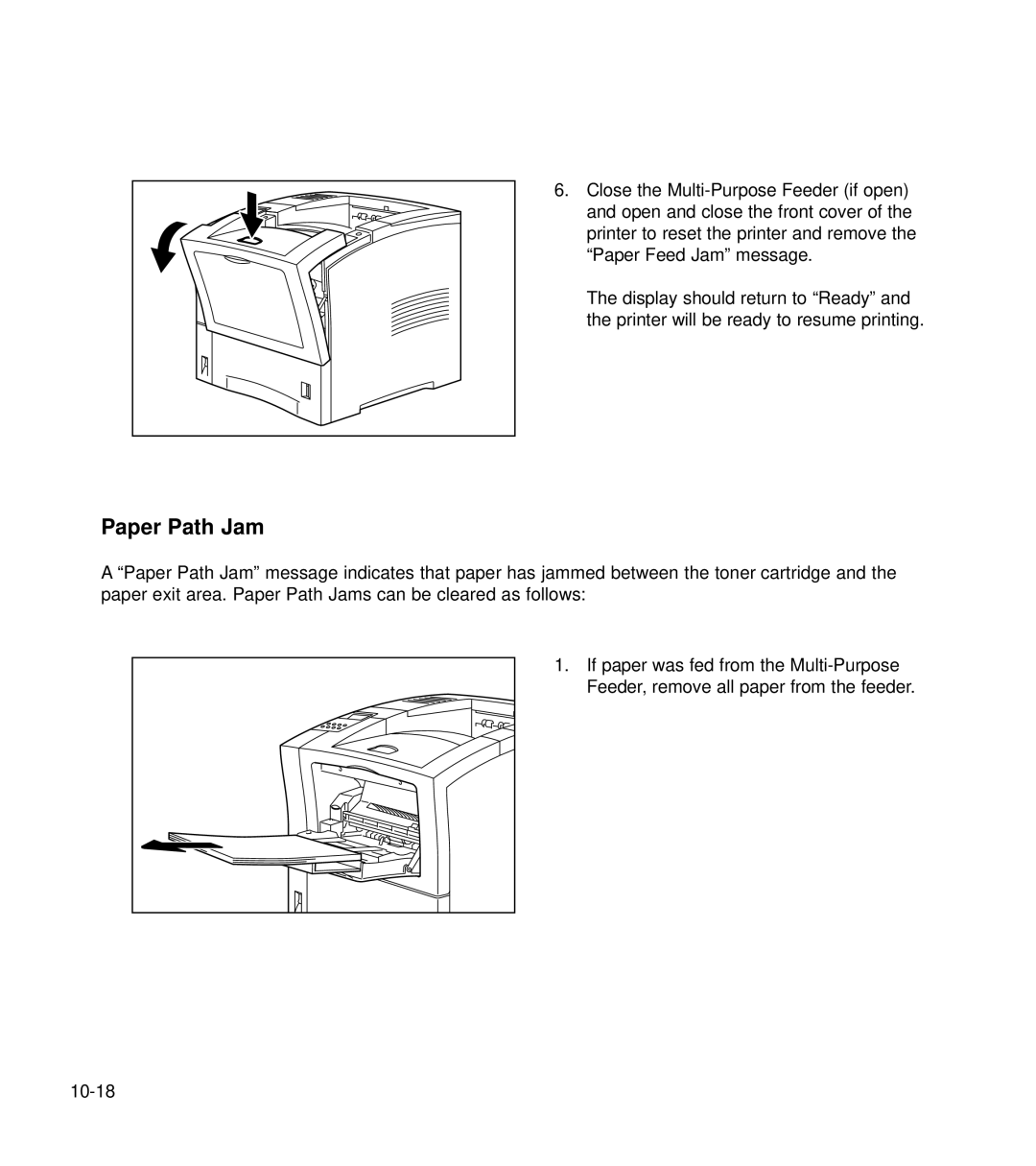 GCC Printers 21 Series manual Paper Path Jam 