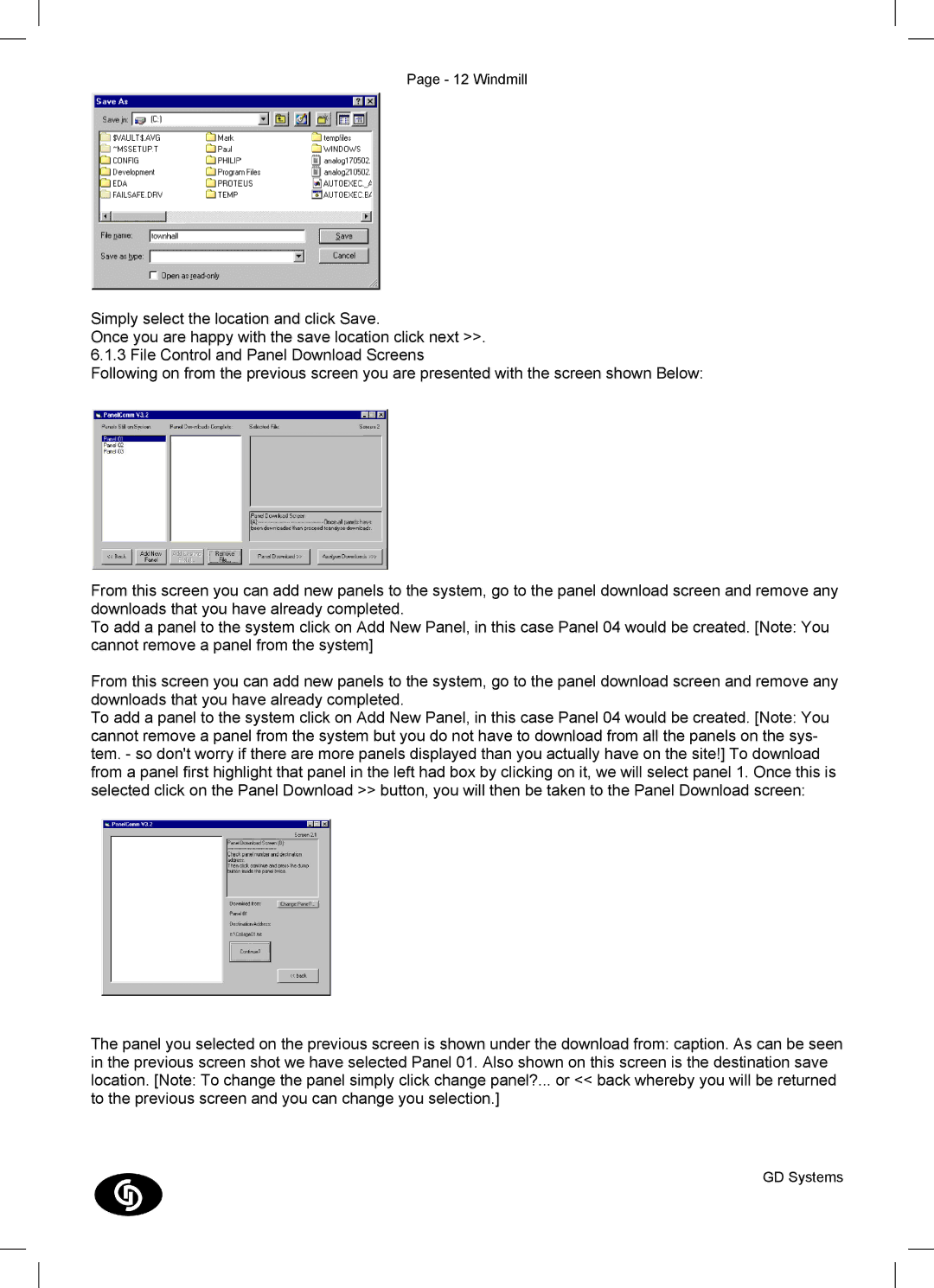 GD Commerce EDA-M300, EDA-M350, EDA-M100, EDA-M200, EDA-M150, Control and Booster Panels manual Windmill 