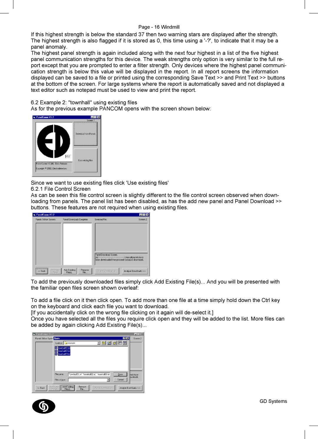 GD Commerce EDA-M150, EDA-M300, EDA-M350, EDA-M100, EDA-M200, Control and Booster Panels manual Windmill 