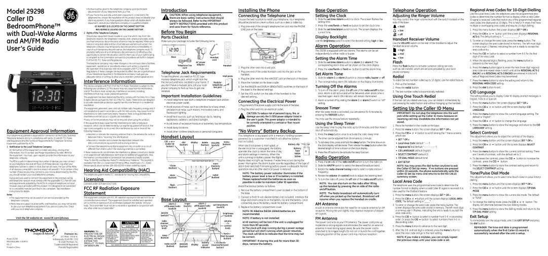 GE 29298 installation instructions Equipment Approval Information, Interference Information, Hearing Aid Compatibility HAC 