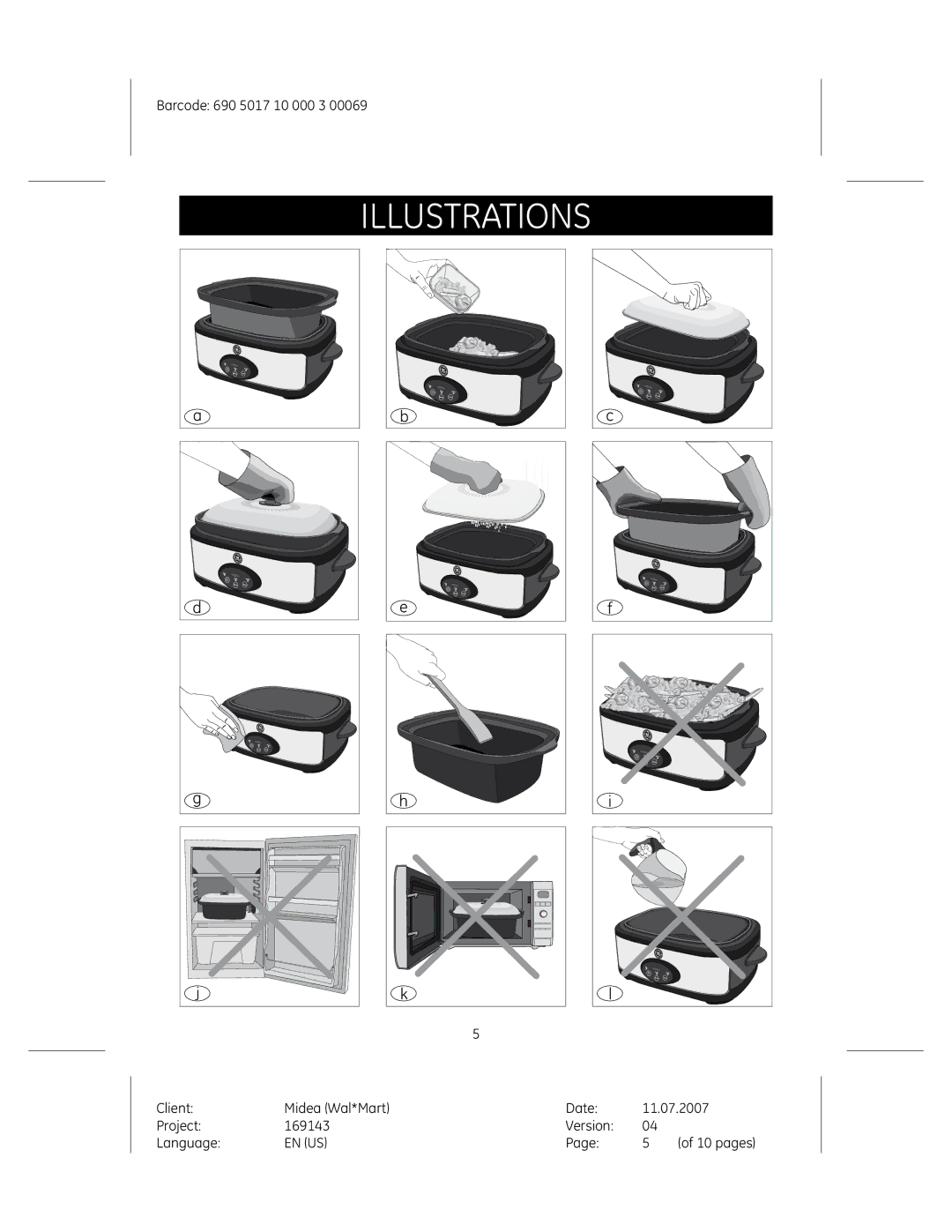 GE 169144, 0681131691437 manual Illustrations 