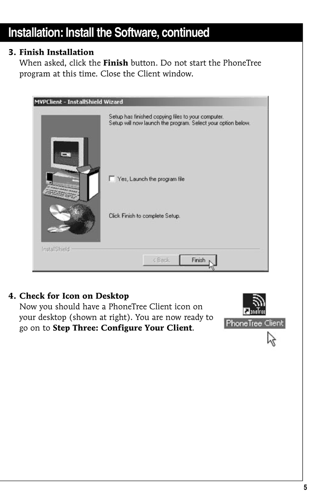 GE 10/02 Network operating instructions Finish Installation 