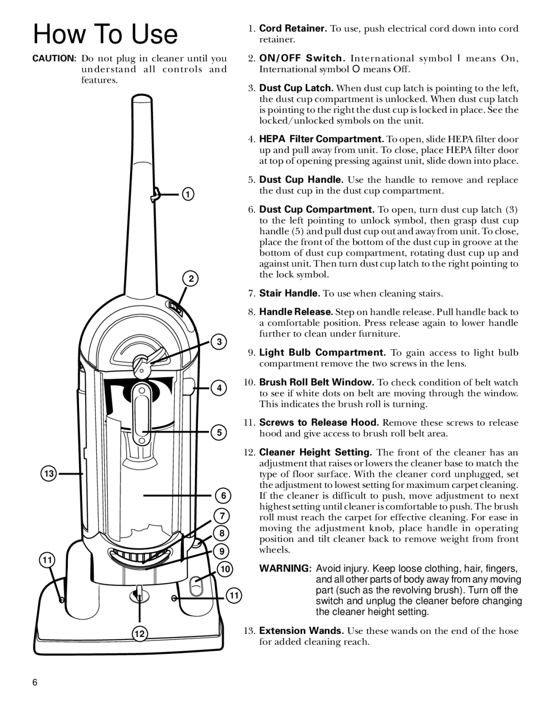 GE 106585, 71415 warranty How To Use 