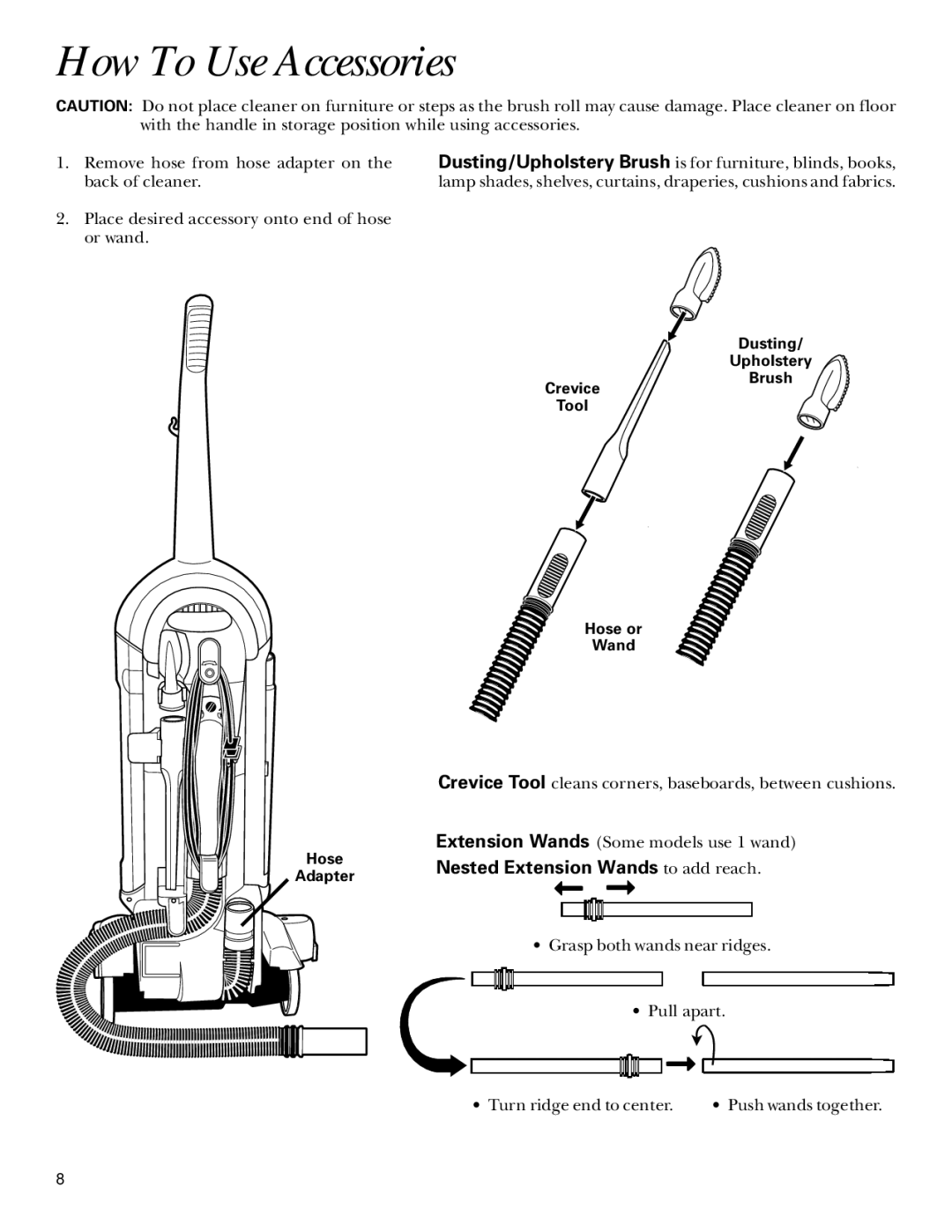 GE 106585, 71415 warranty How To Use Accessories 