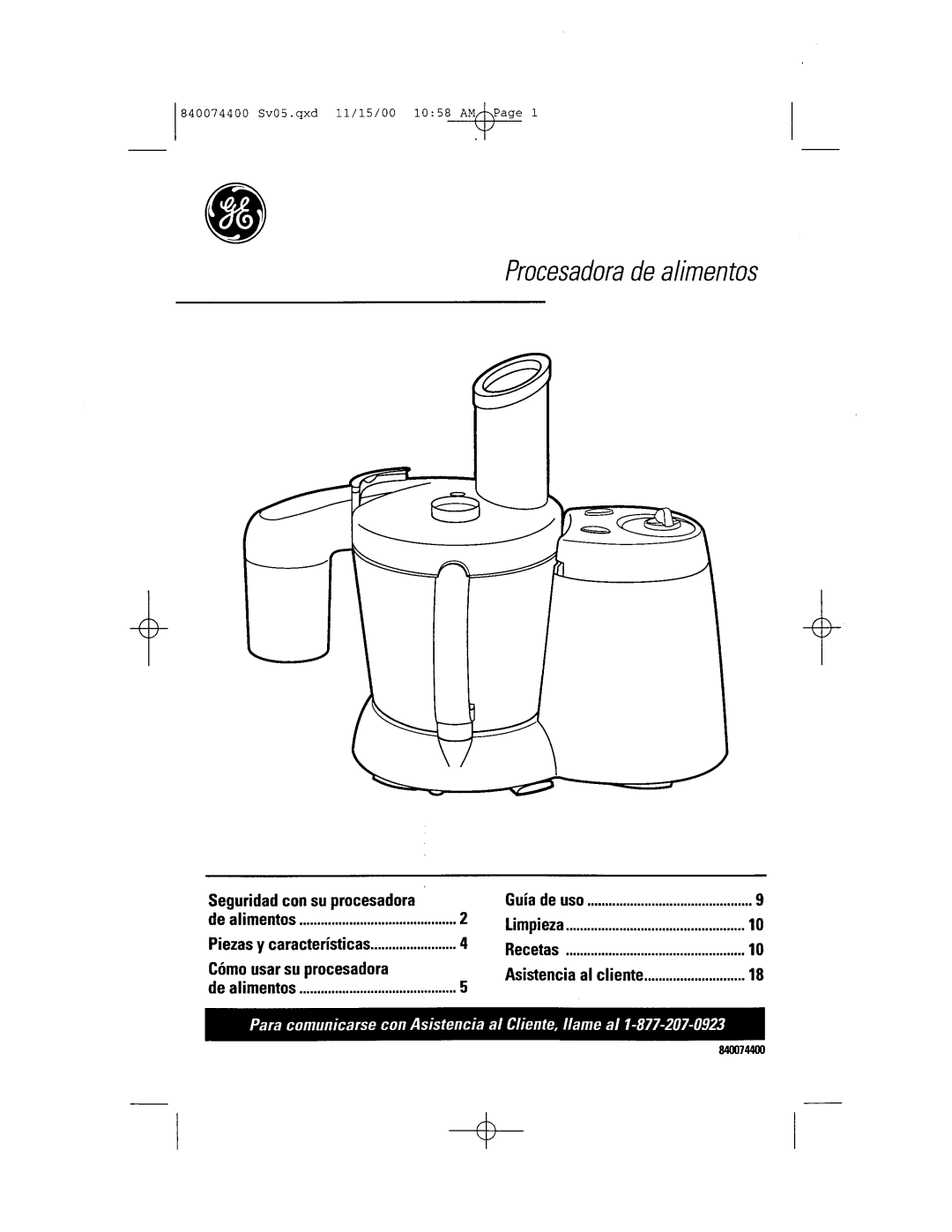 GE 106622 manual 