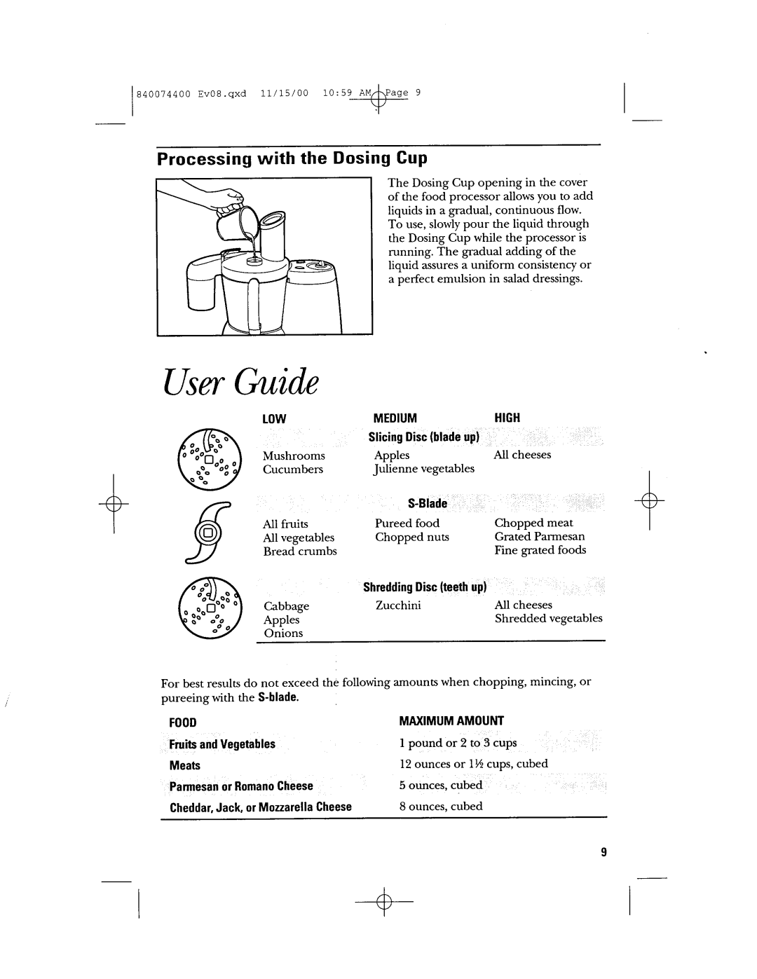 GE 106622 manual 