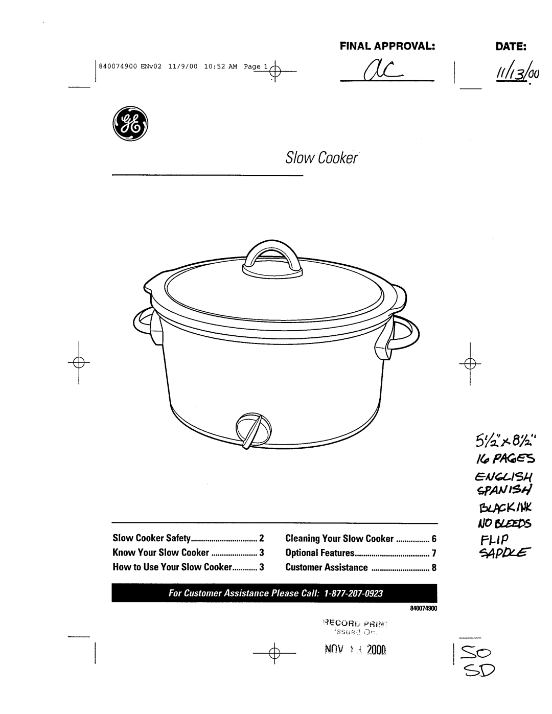 GE 106661 manual 