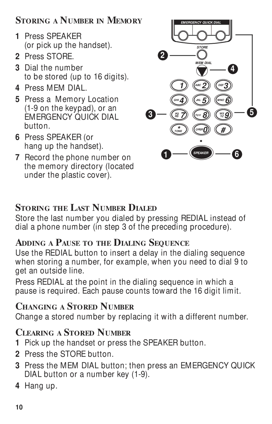 GE 15-Feb manual Emergency Quick Dial 