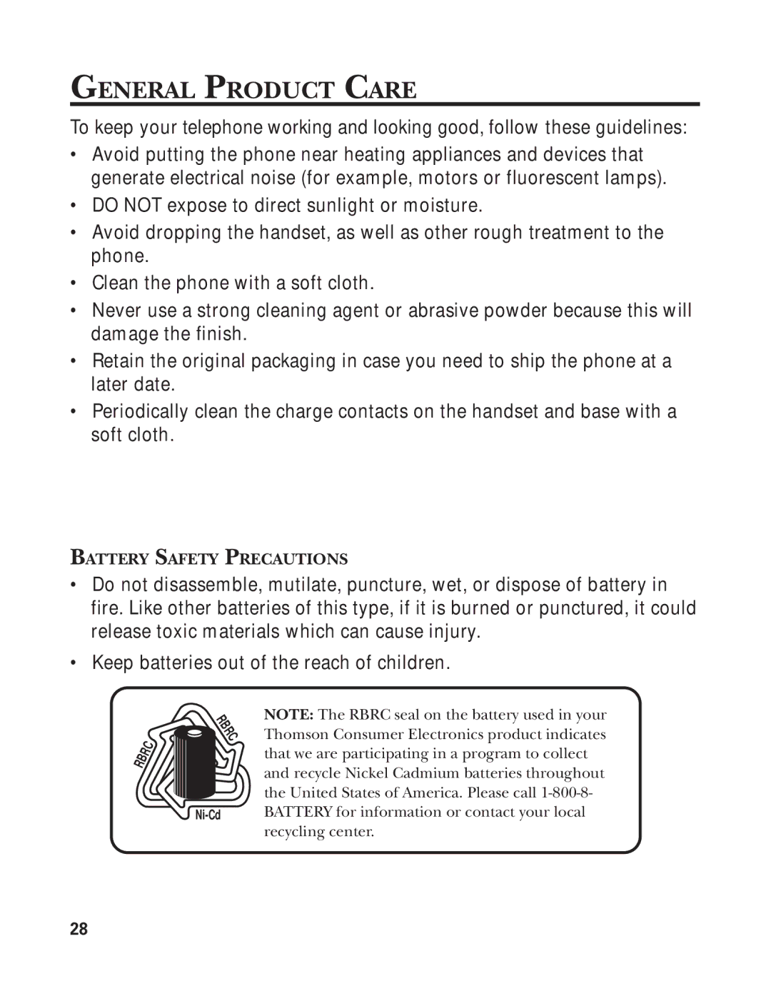 GE 15362520 manual General Product Care 