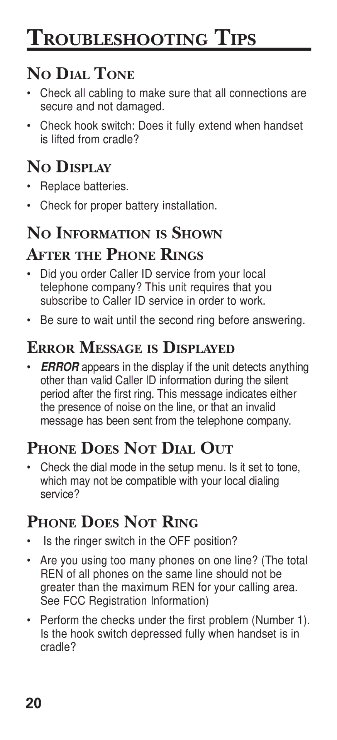 GE 15381860 manual Troubleshooting Tips 