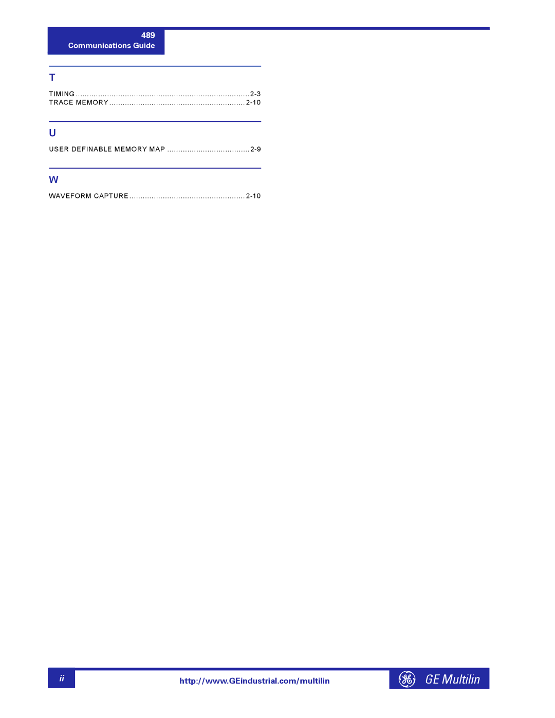 GE 1601-0149-A2 manual GE Multilin 