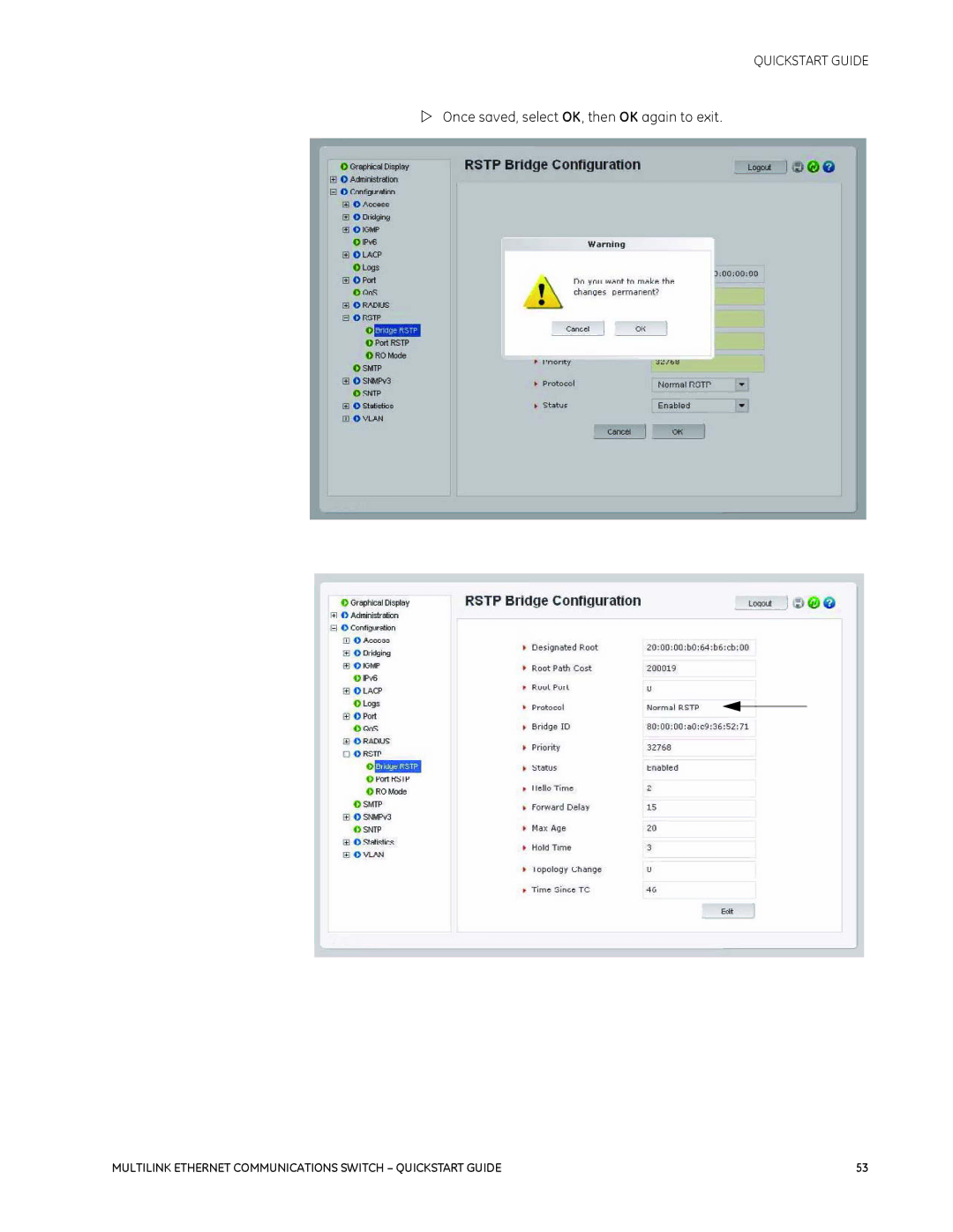 GE 1601-9026-A3 quick start Once saved, select OK, then OK again to exit 