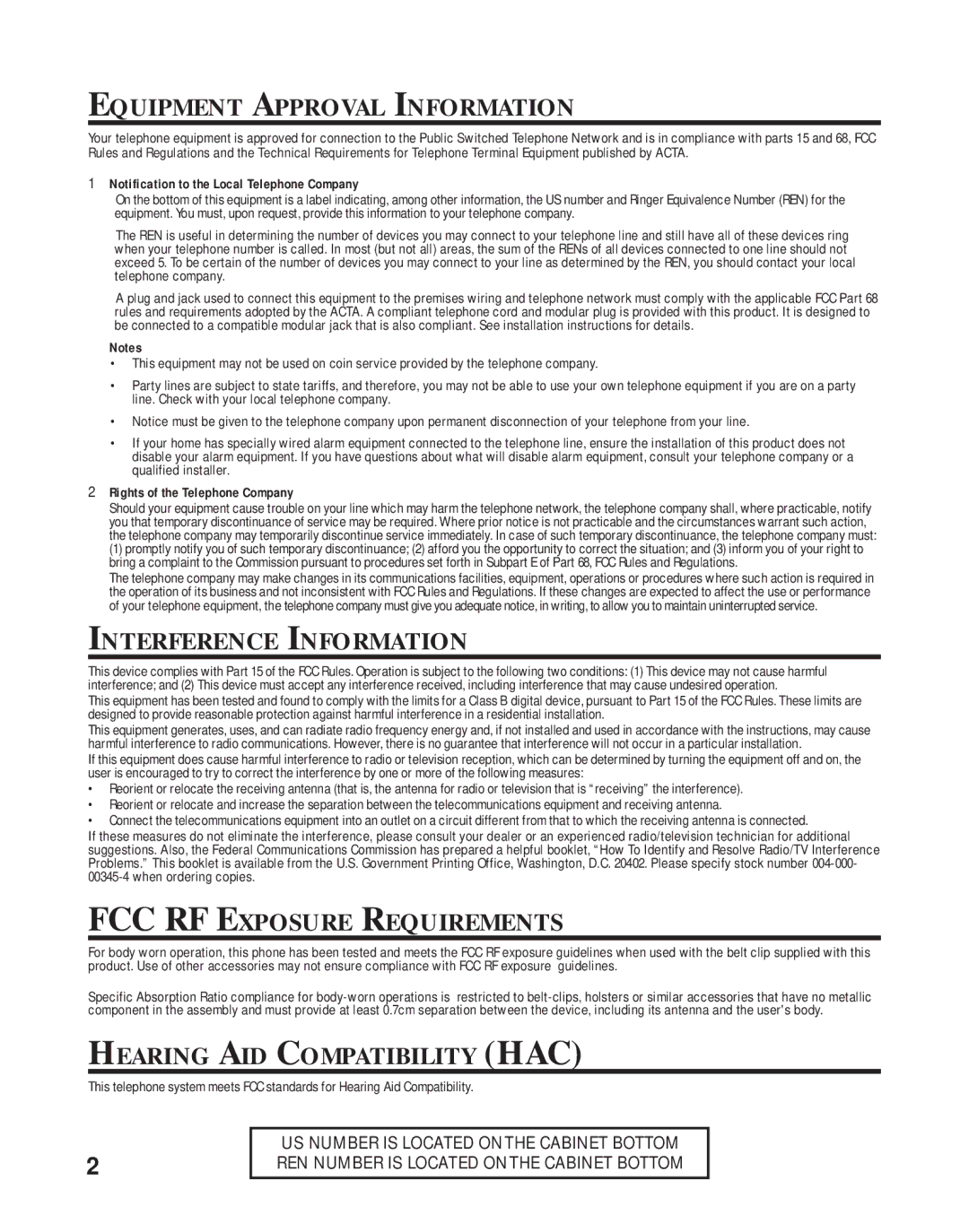 GE 16223870 manual Equipment Approval Information, Interference Information, FCC RF Exposure Requirements 