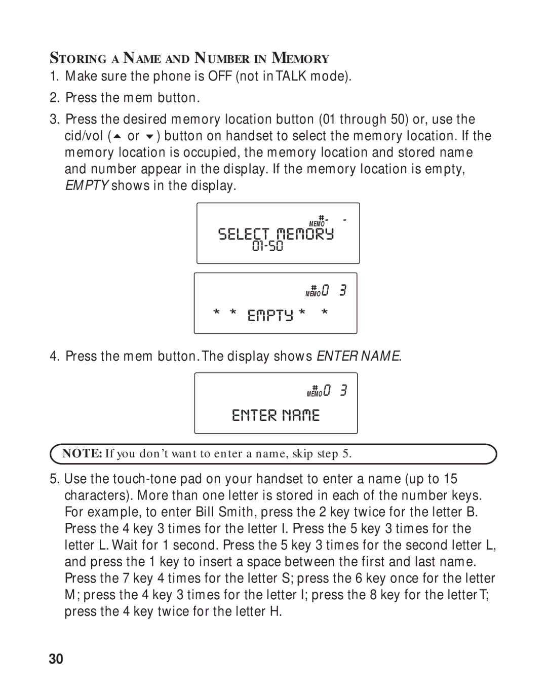 GE 16223870 manual Enter Name 