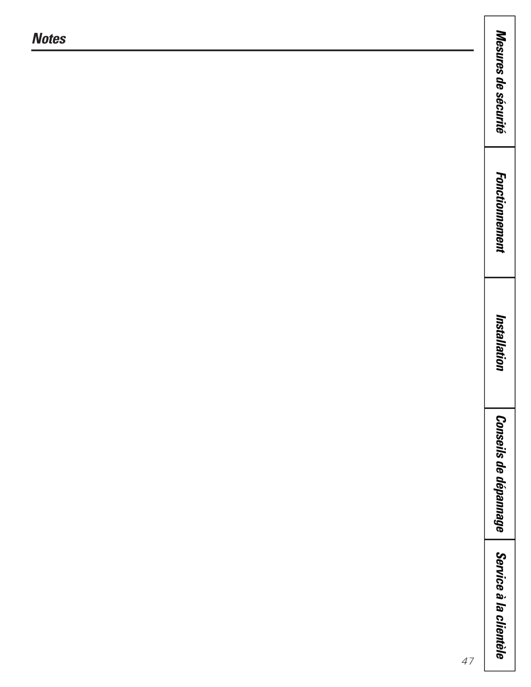 GE 162D6733P007 owner manual Service à la clientèle, Conseils de dépannage 