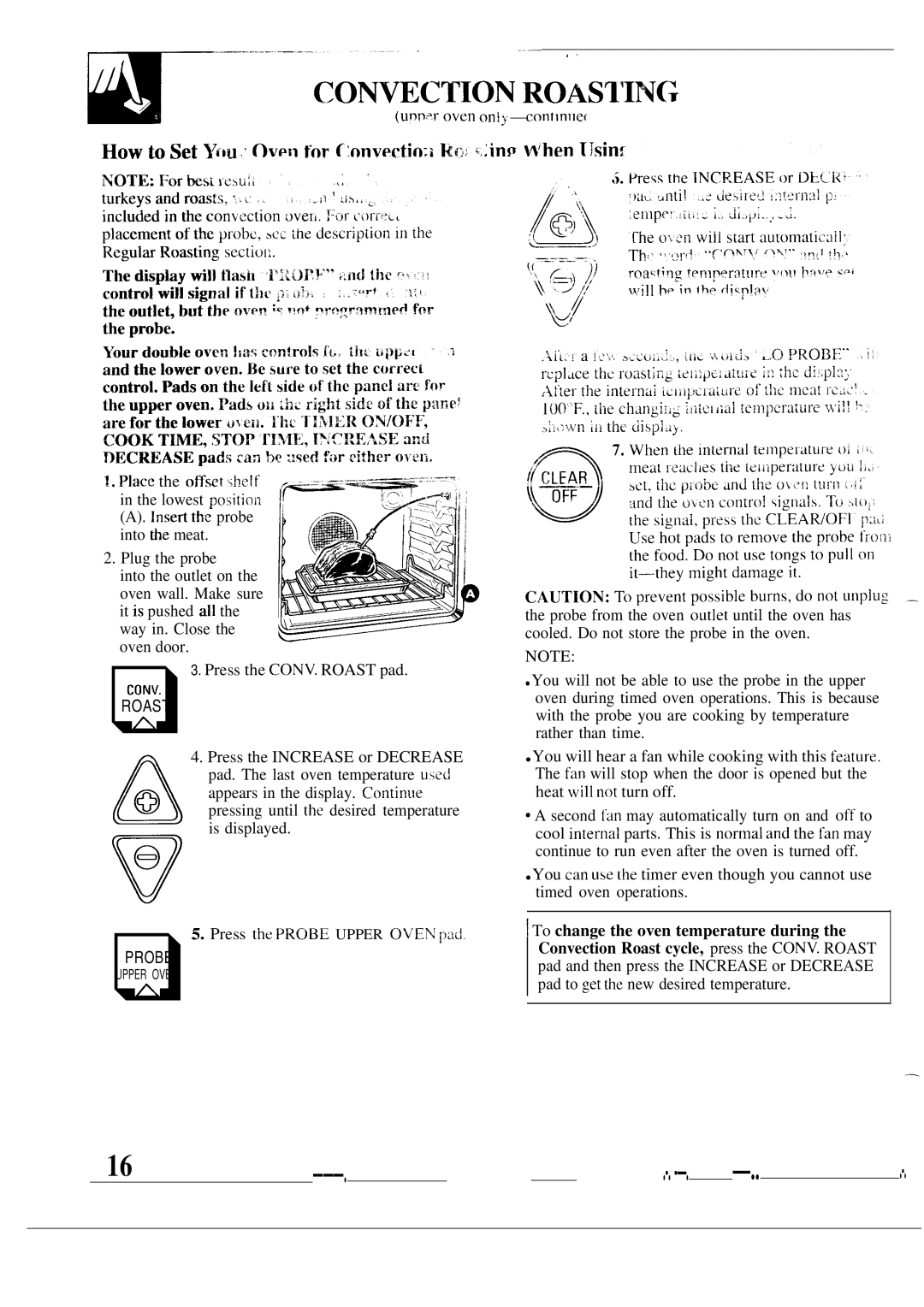 GE 164D2966P126 warranty Roasi’Inj, Roast 