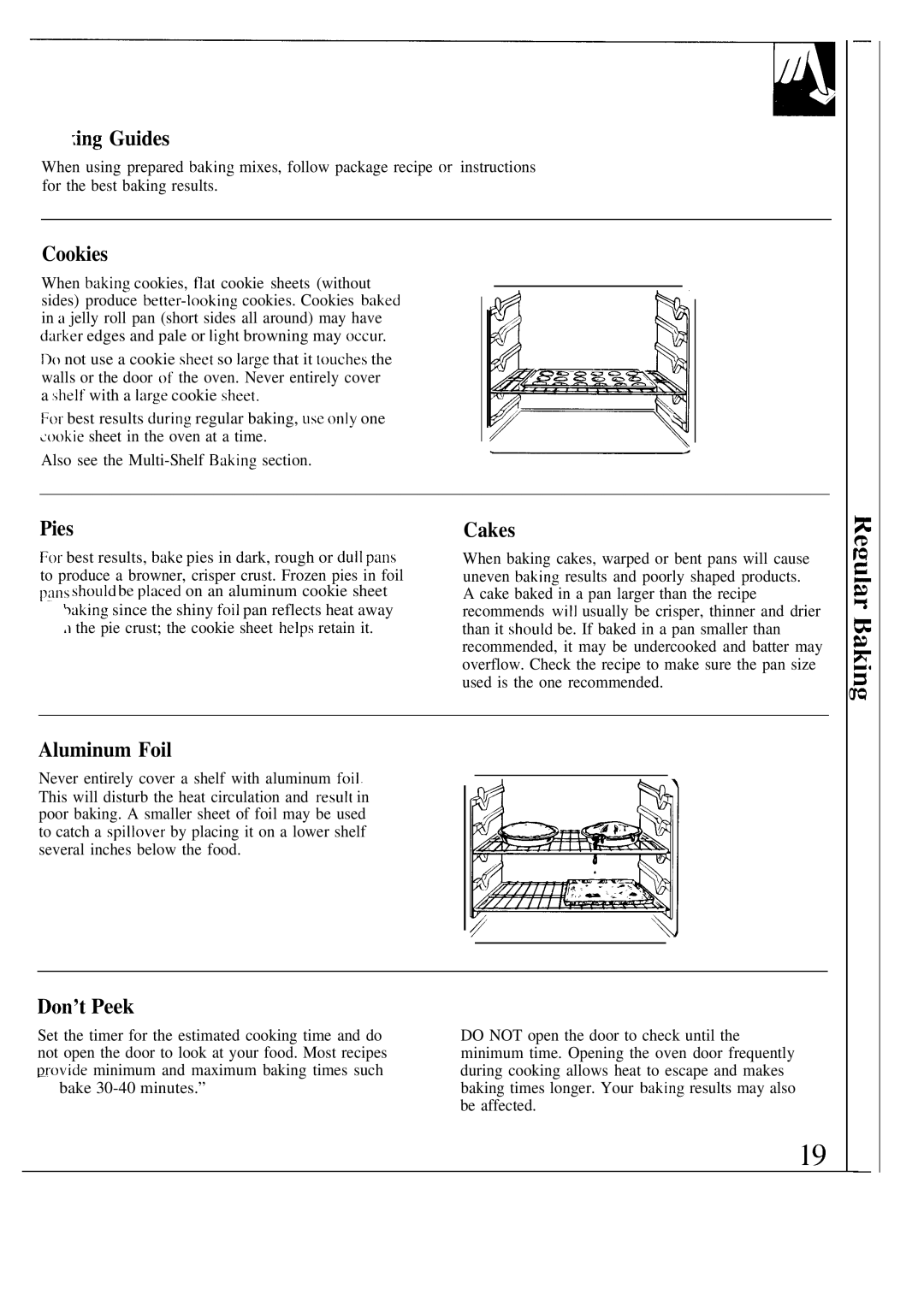 GE 164D2966P126 warranty Ing Guides, Cookies, Pies, Cakes, Aluminum Foil, Dont Peek 