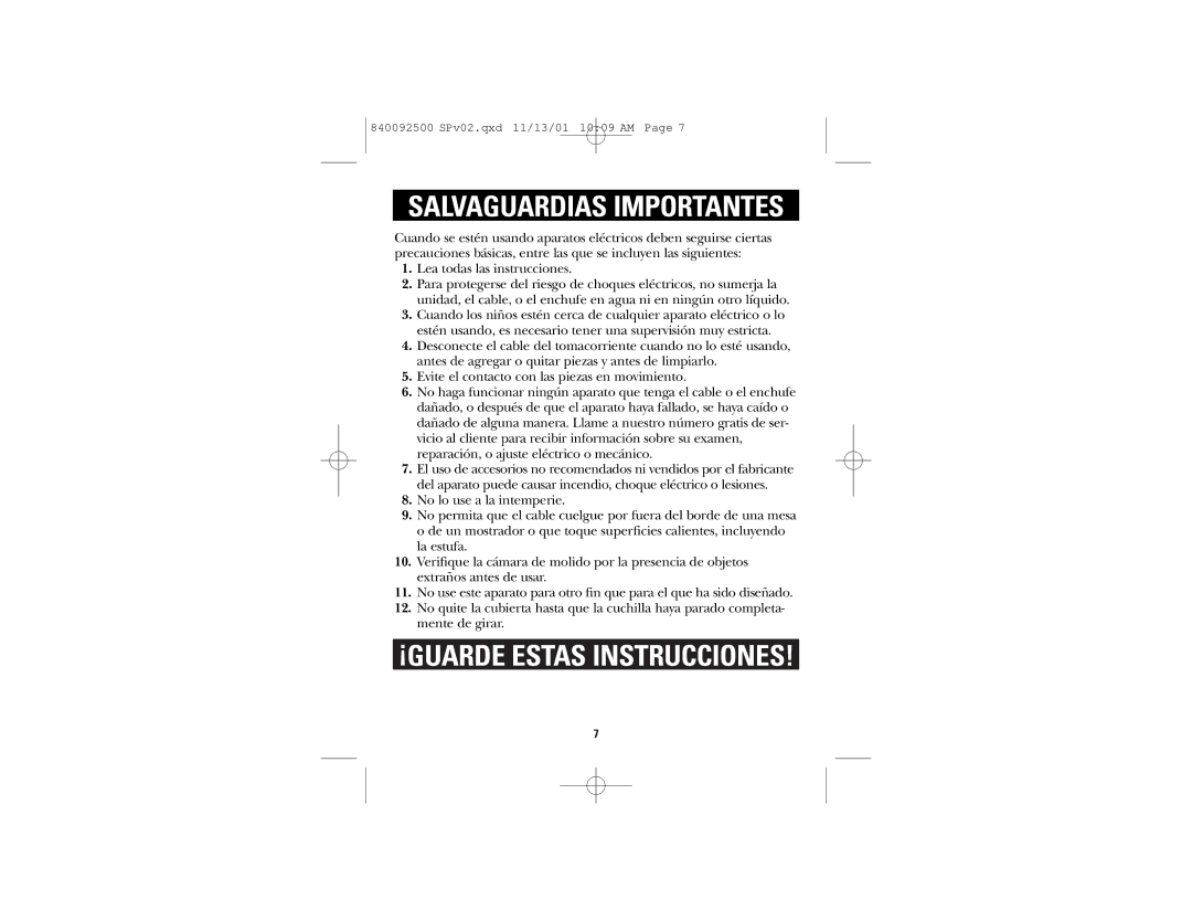 GE 168940 manual Salvaguardias Importantes, ¡GUARDE Estas Instrucciones 