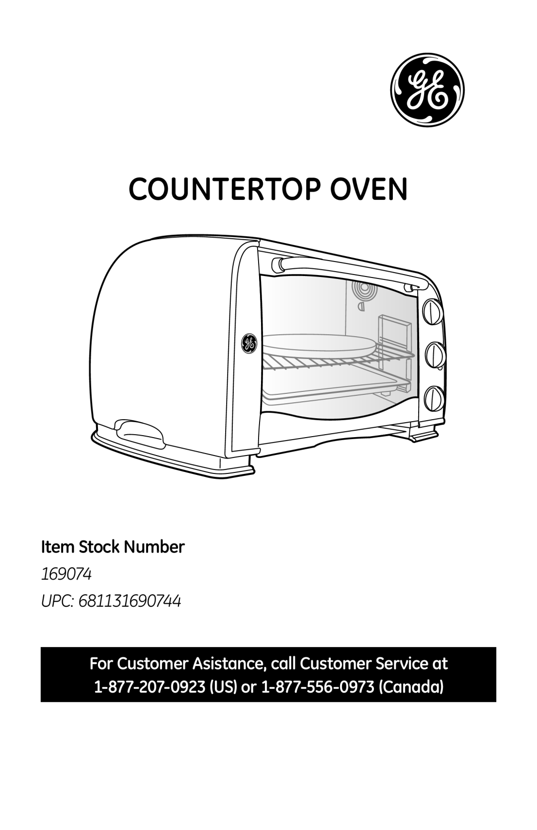 GE 169074 manual Countertop Oven 