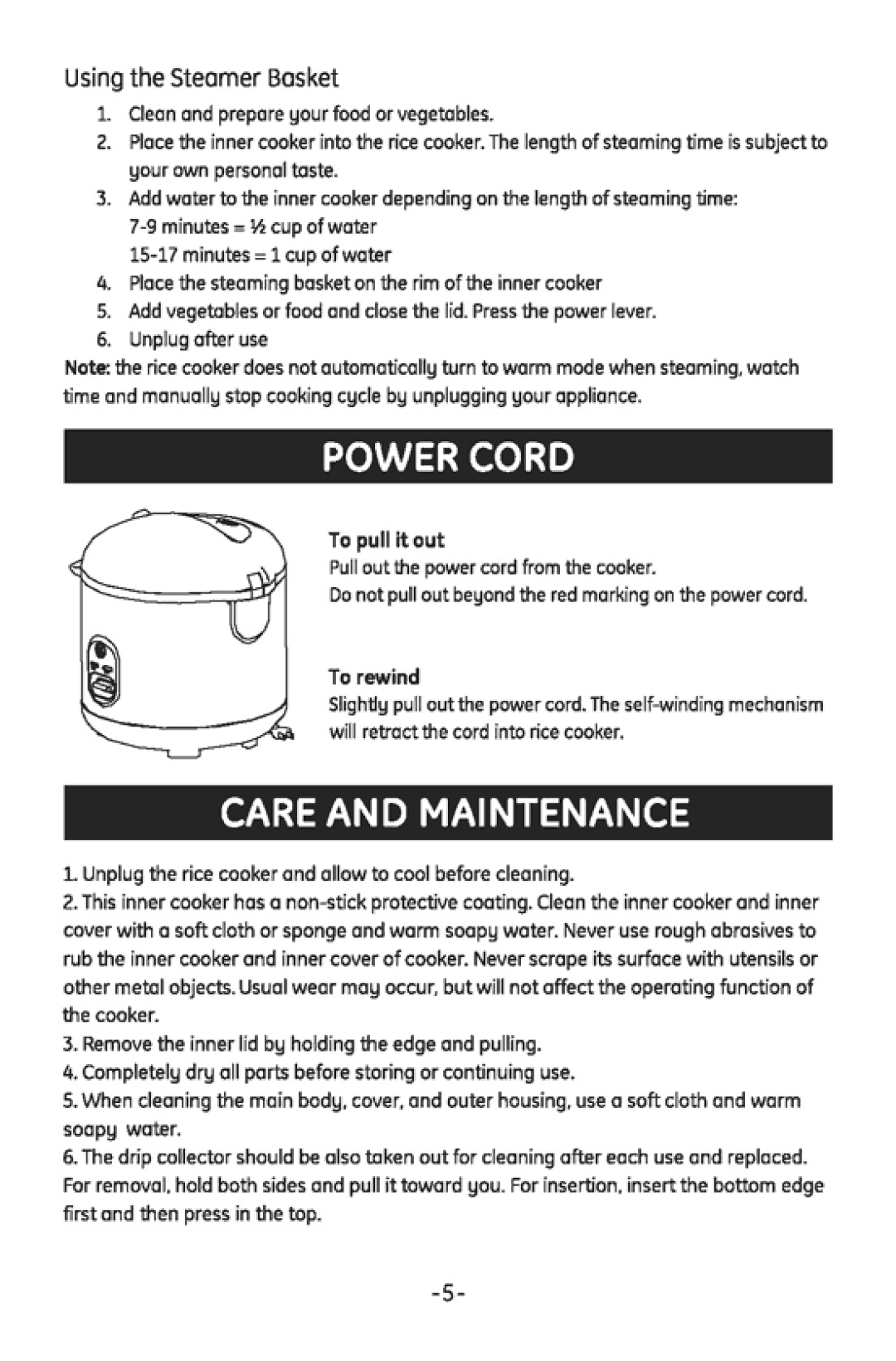 GE 169111 manual 