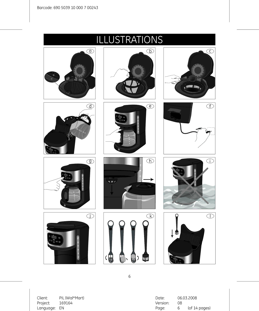 GE 169164 manual Illustrations 