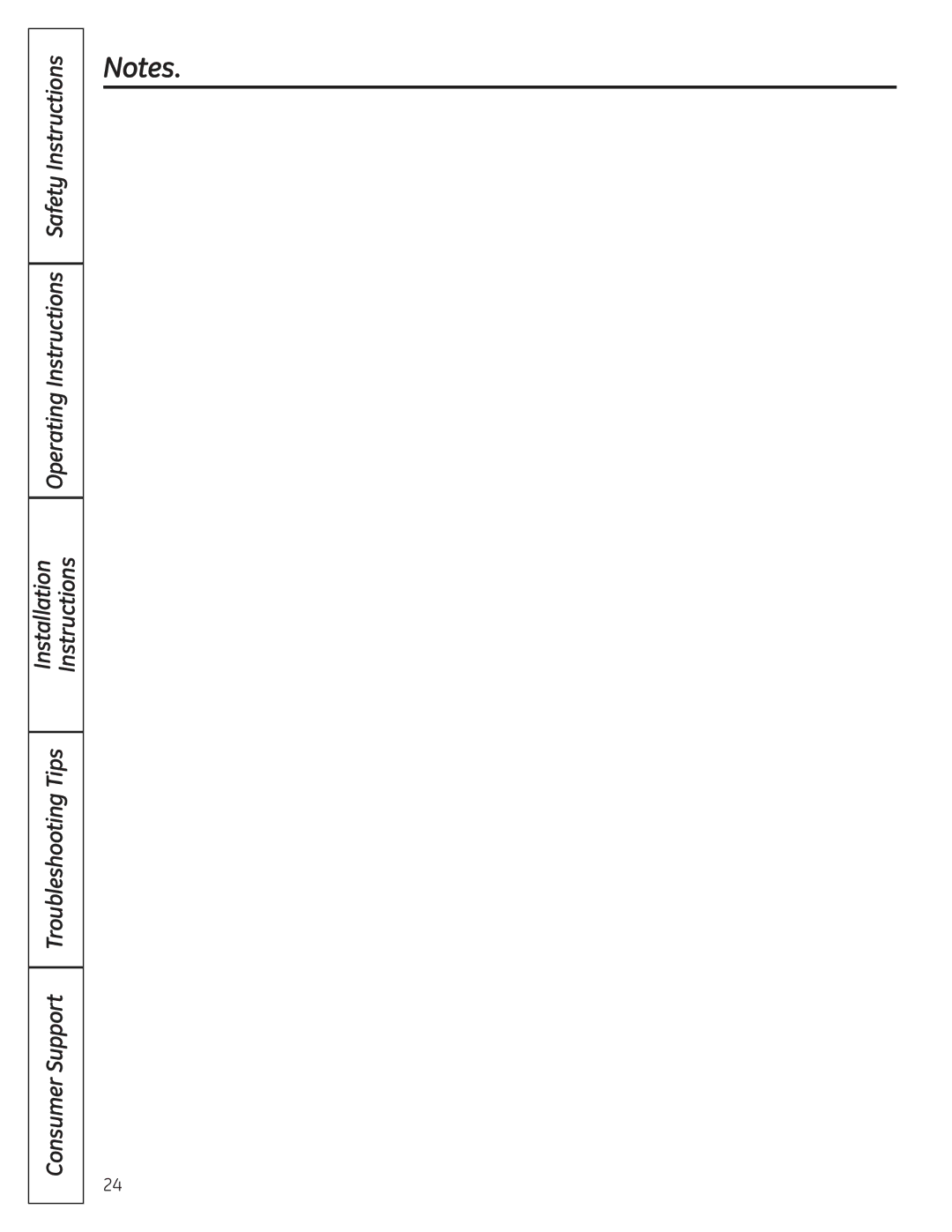 GE 175D1807P633 installation instructions Consumer Support, Safety Instructions 