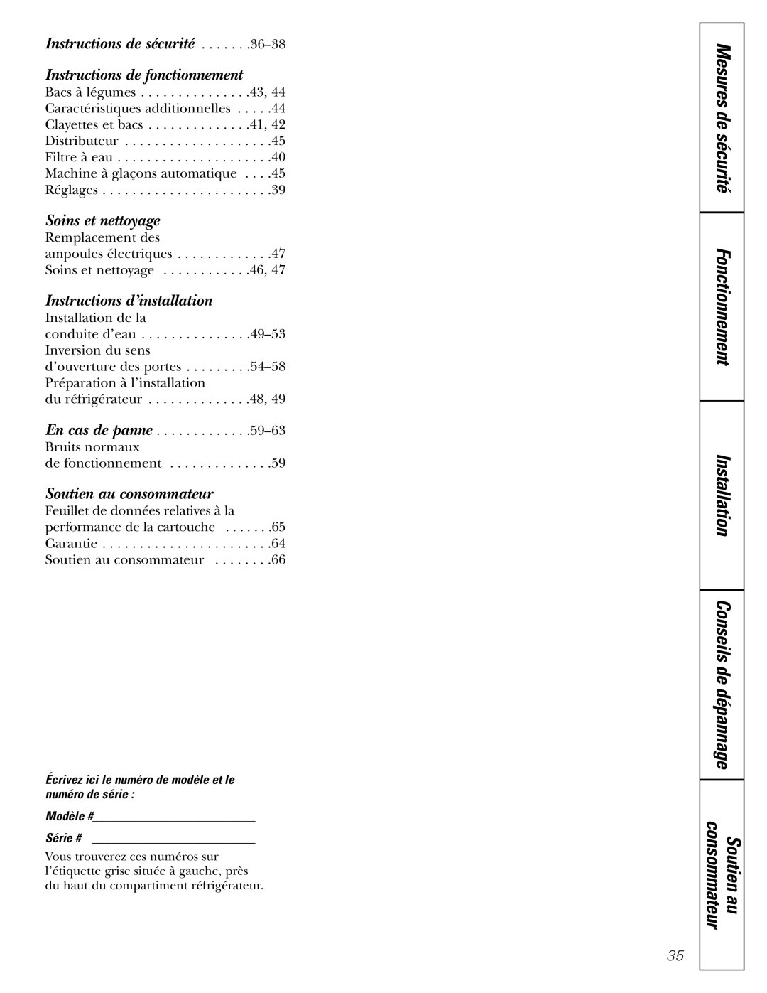 GE 18, 19 operating instructions Instructions de sécurité Instructions de fonctionnement 