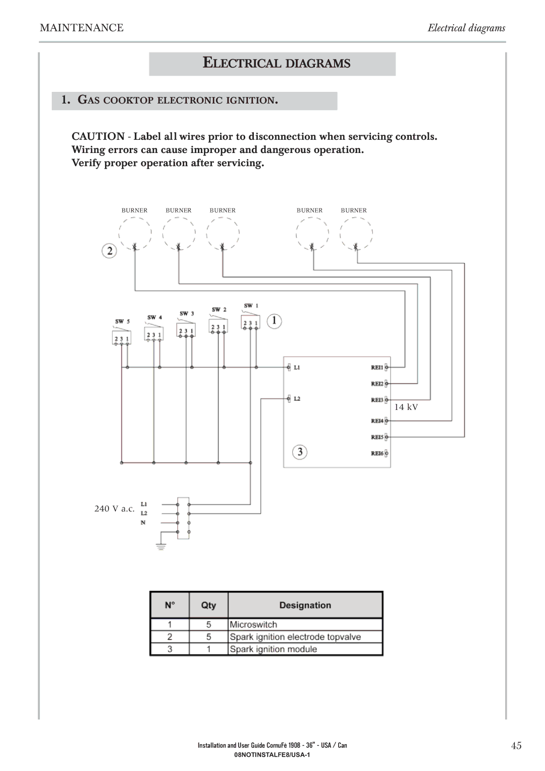 GE 1908 - 36 manual Electrical Diagrams 