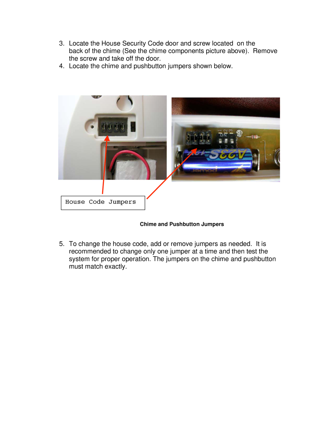 GE 19208 installation instructions House Code Jumpers 