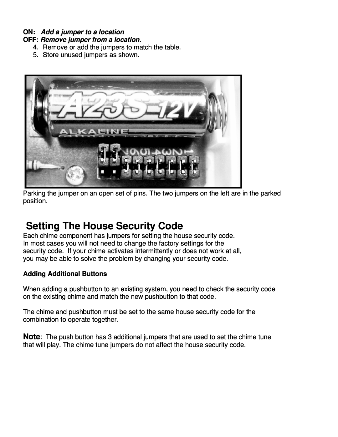 GE 19210, 19211 manual Setting The House Security Code, Adding Additional Buttons 