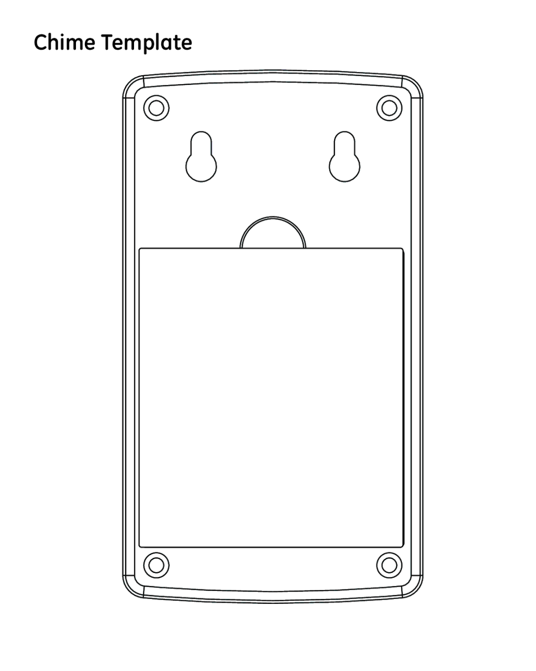 GE 19230 user manual Chime Template 