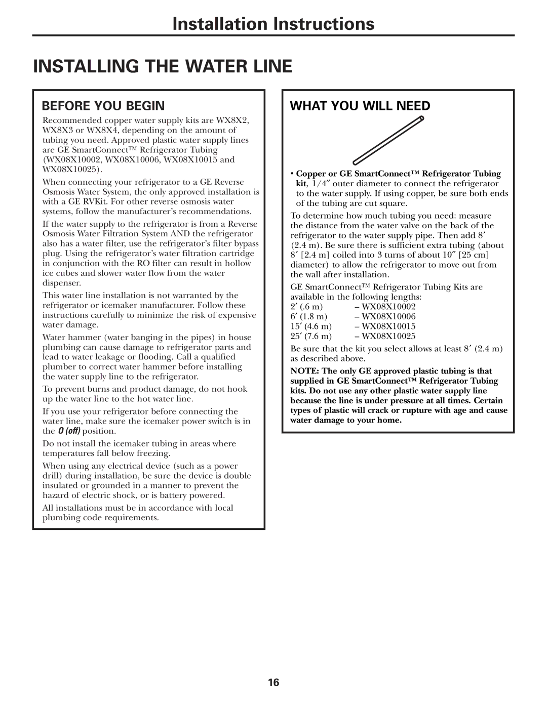 GE 197D3351P003 installation instructions Before YOU Begin, What YOU will Need 