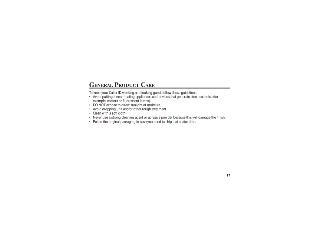 GE 347A8359-0001, 2-9079 manual General Product Care 