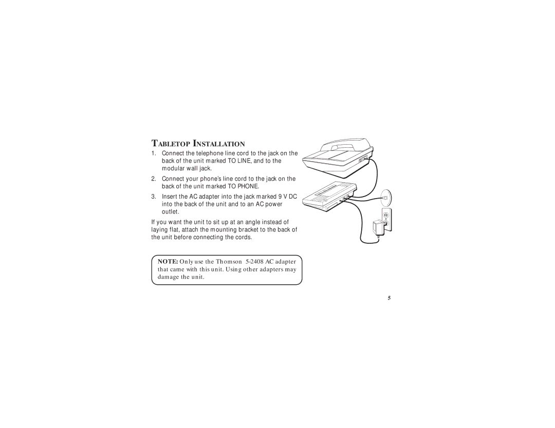 GE 347A8359-0001, 2-9079 manual Tabletop Installation 