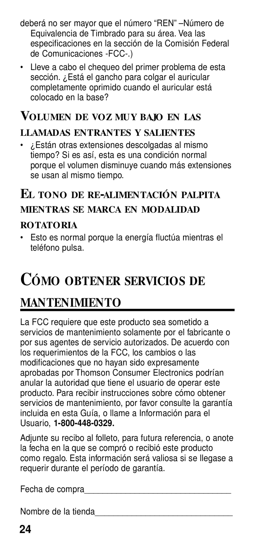 GE 2-9191 manual Cómo Obtener Servicios DE Mantenimiento 