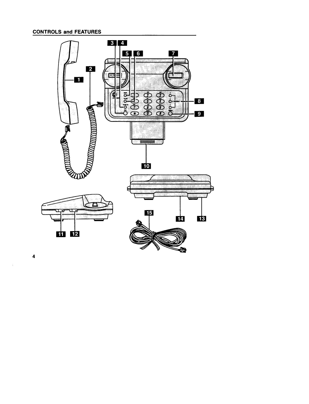 GE 2-9233, 2-9235, 2-9230 manual Controls and Features 