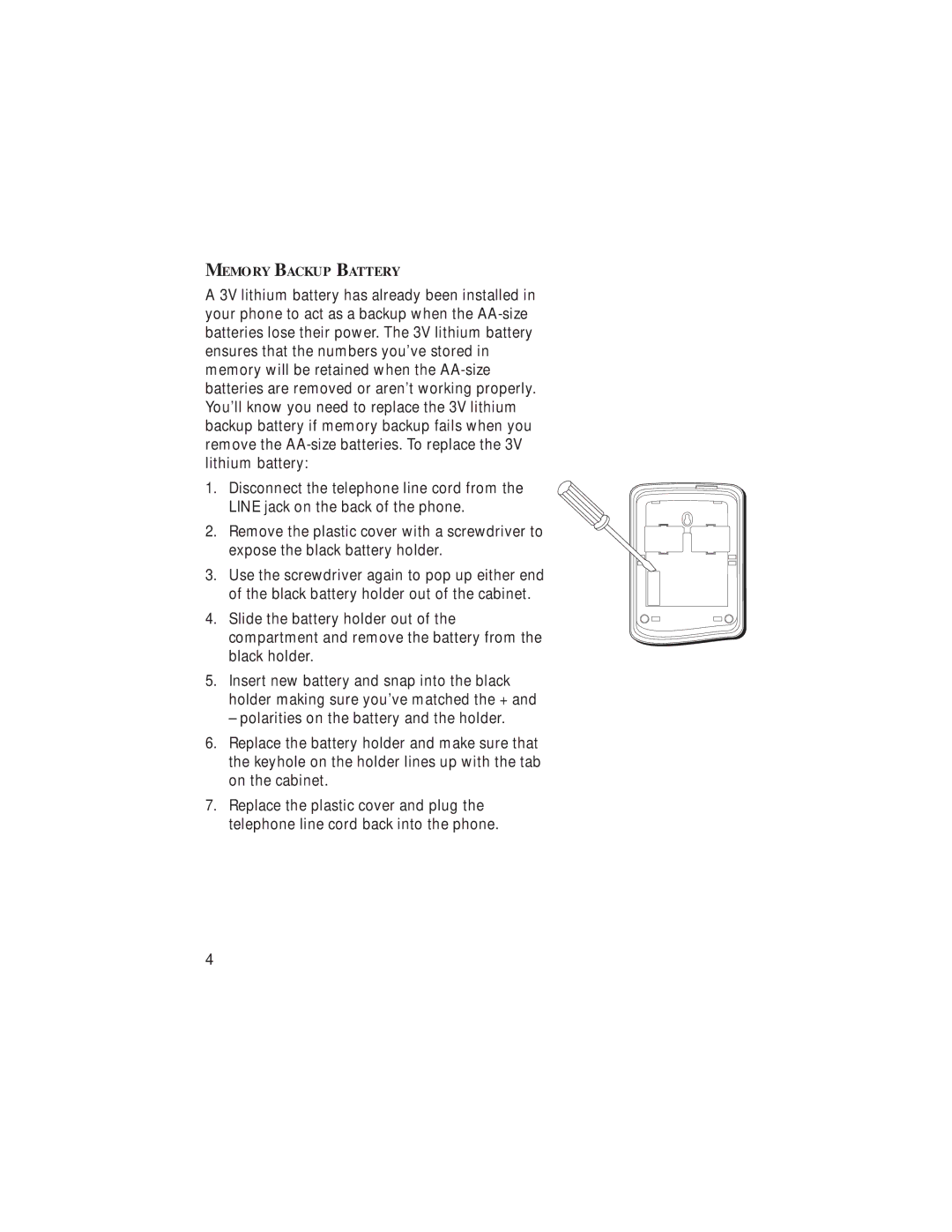 GE 2-9382, 20631670-0001 manual Memory Backup Battery 