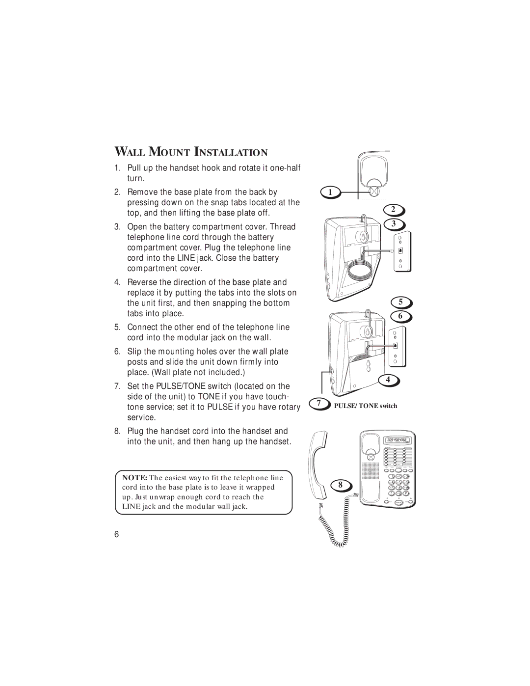 GE 2-9382, 20631670-0001 manual Wall Mount Installation 