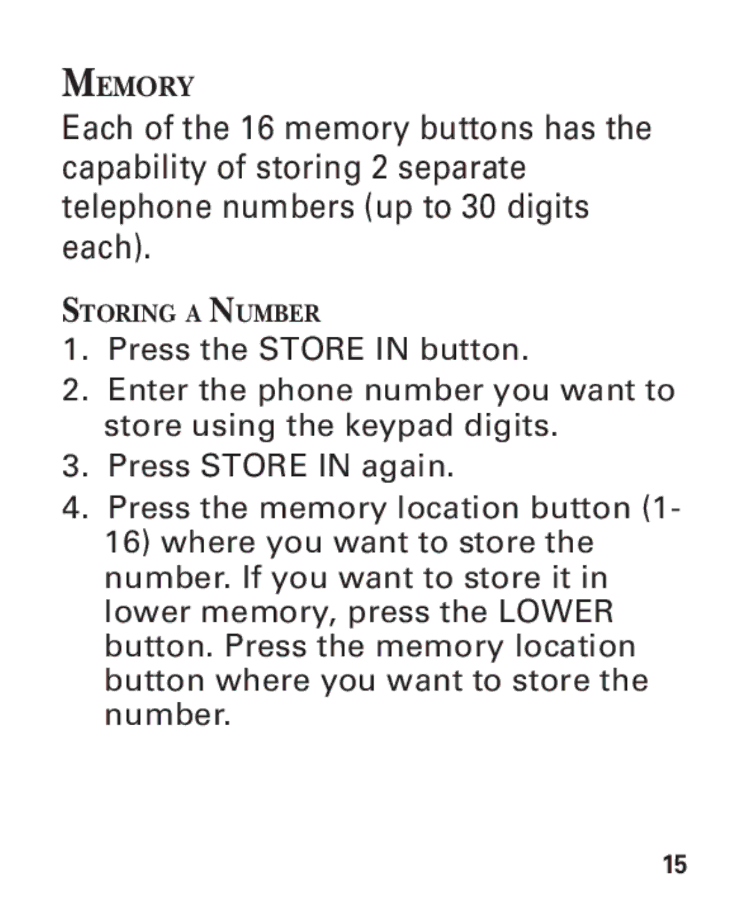 GE 2-9451 manual Memory 