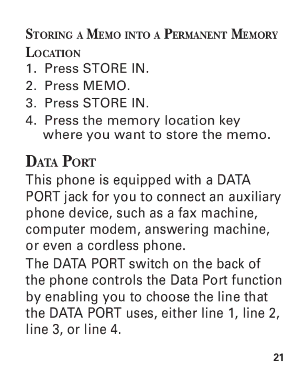 GE 2-9451 manual Data Port 